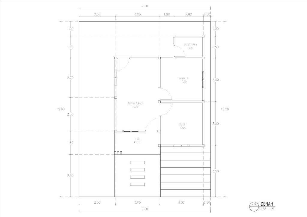 foto denah rumah tipe 36 perumahan PERDANA INDAH KARYA I