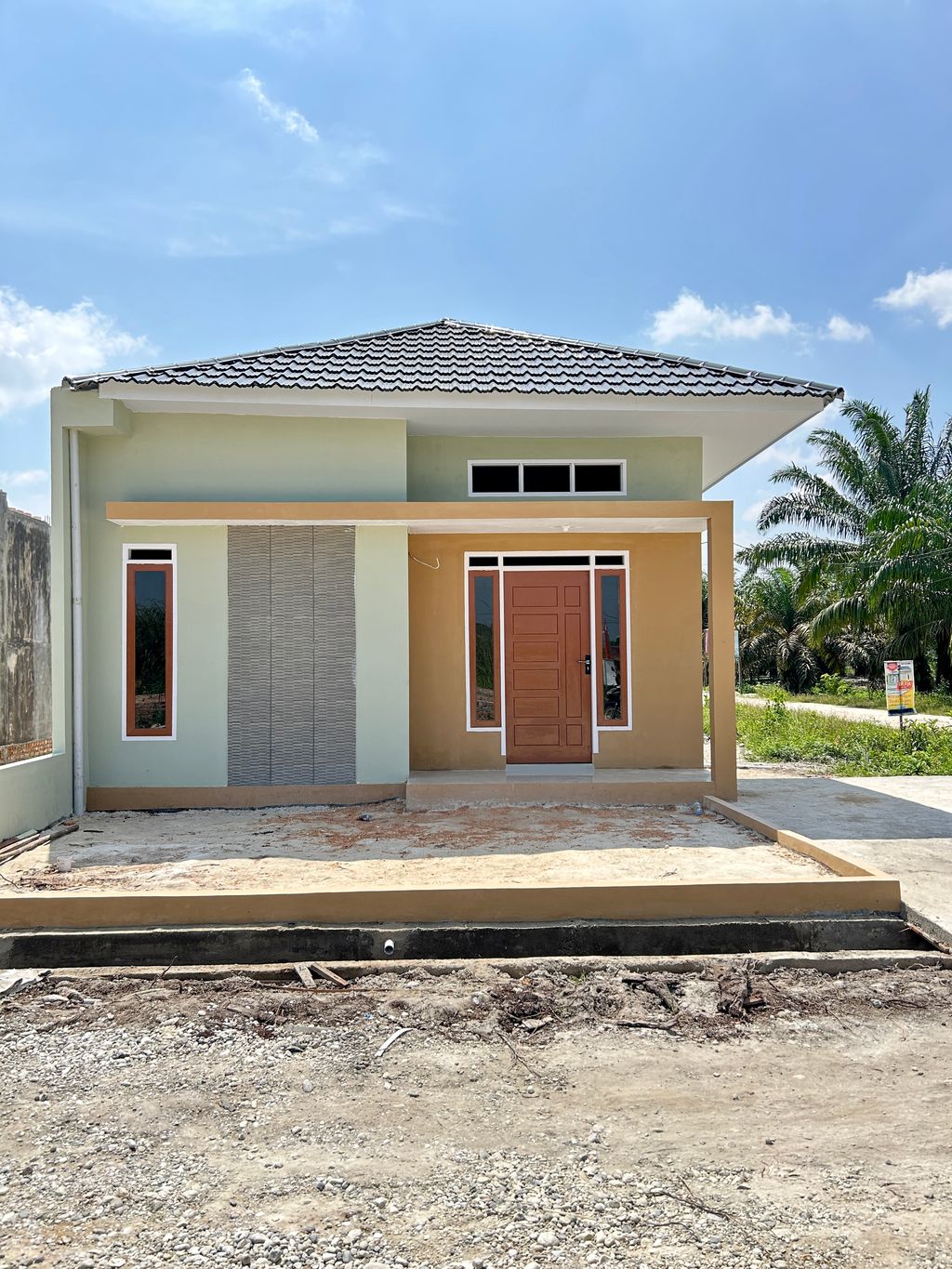 foto tampak rumah tipe 36 perumahan PESONA FATHYYAH RIMBO PANJANG