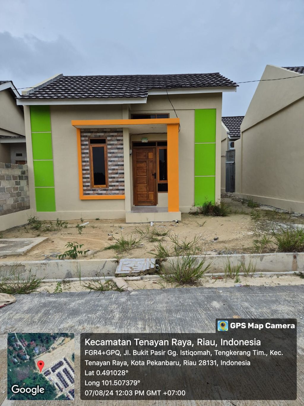 foto tampak rumah tipe 36 perumahan Villa Tri Sanur