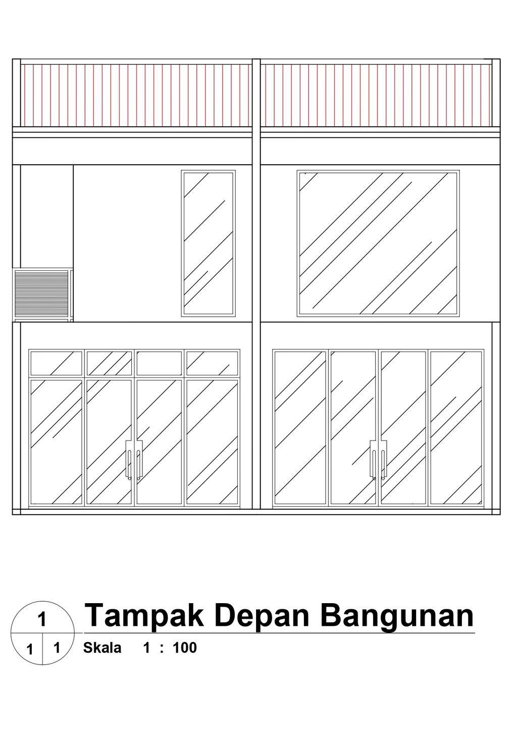 foto tampak rumah tipe SHOPHOUSE perumahan ASTONIA PARK VIEW