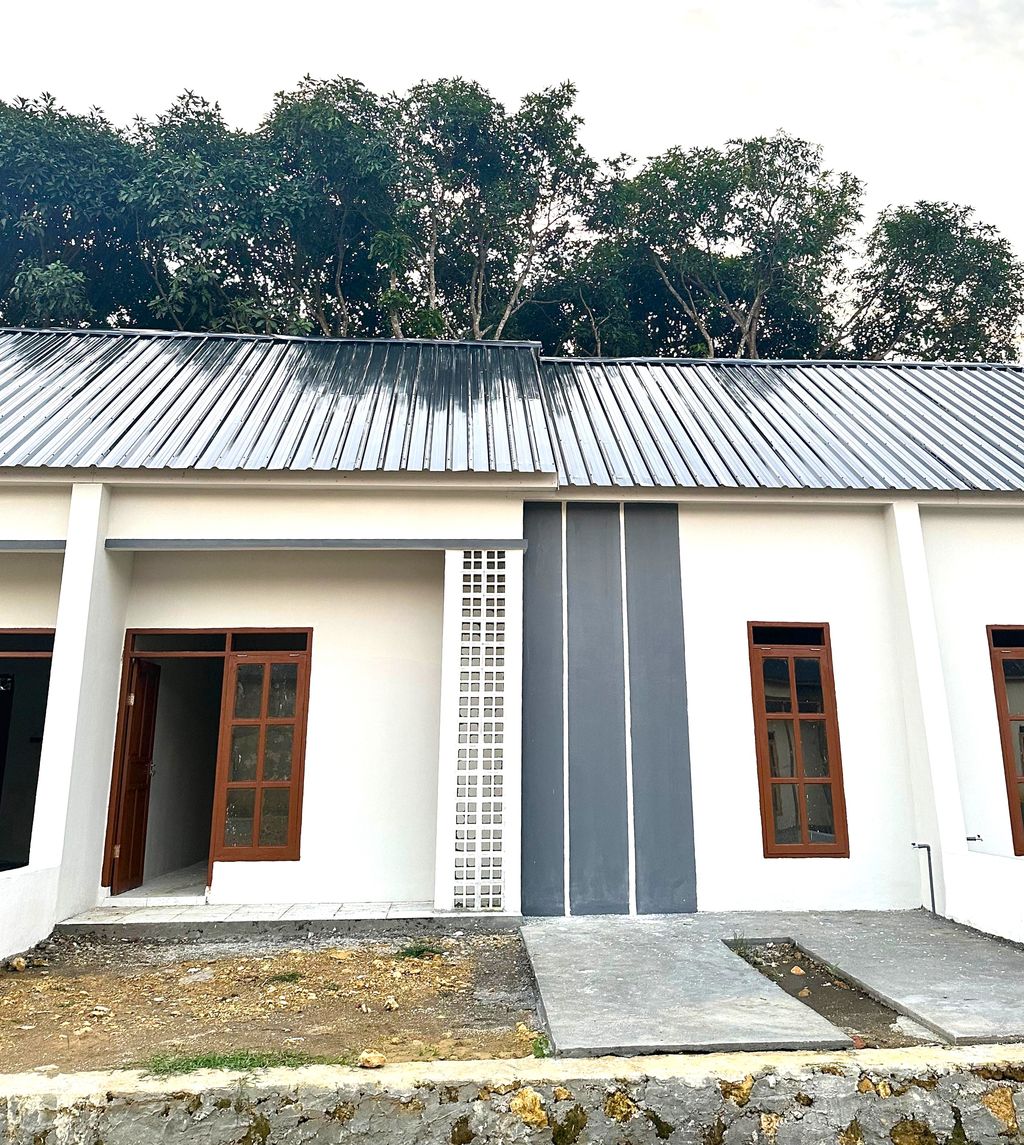 foto tampak rumah tipe 36 perumahan YUSHYKA LAND