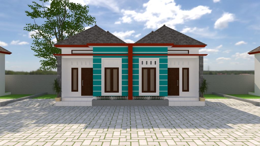 foto tampak rumah tipe 30/60 perumahan PERUMAHAN GRAHATAMA RESIDENCE