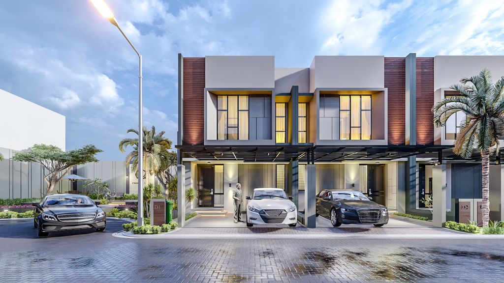 foto tampak rumah tipe 84/74 perumahan CASA DEL LIVIA