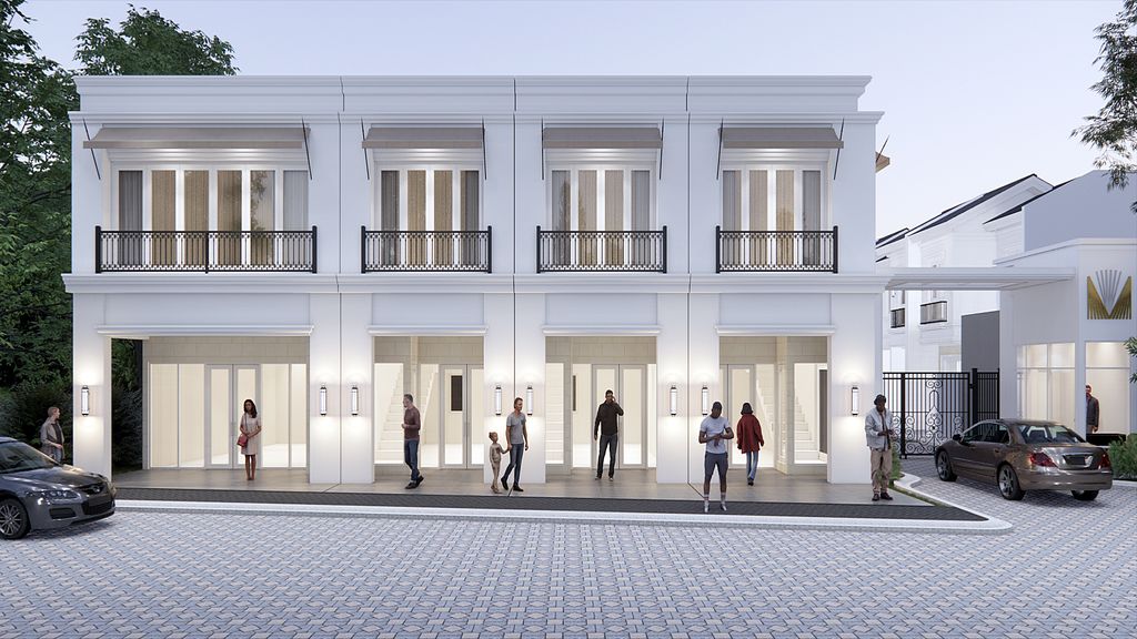 foto tampak rumah tipe R1 54/69 perumahan Villa Magnifa