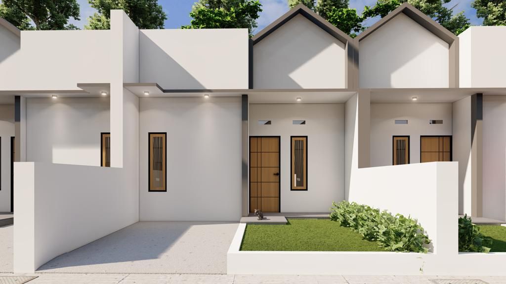 foto tampak rumah tipe 30/60 perumahan DE GREEN KREBET II