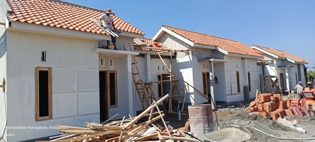 foto tampak rumah tipe Blok A & B perumahan GREEN DIVA DAVA RESIDENCE TAHAP 2