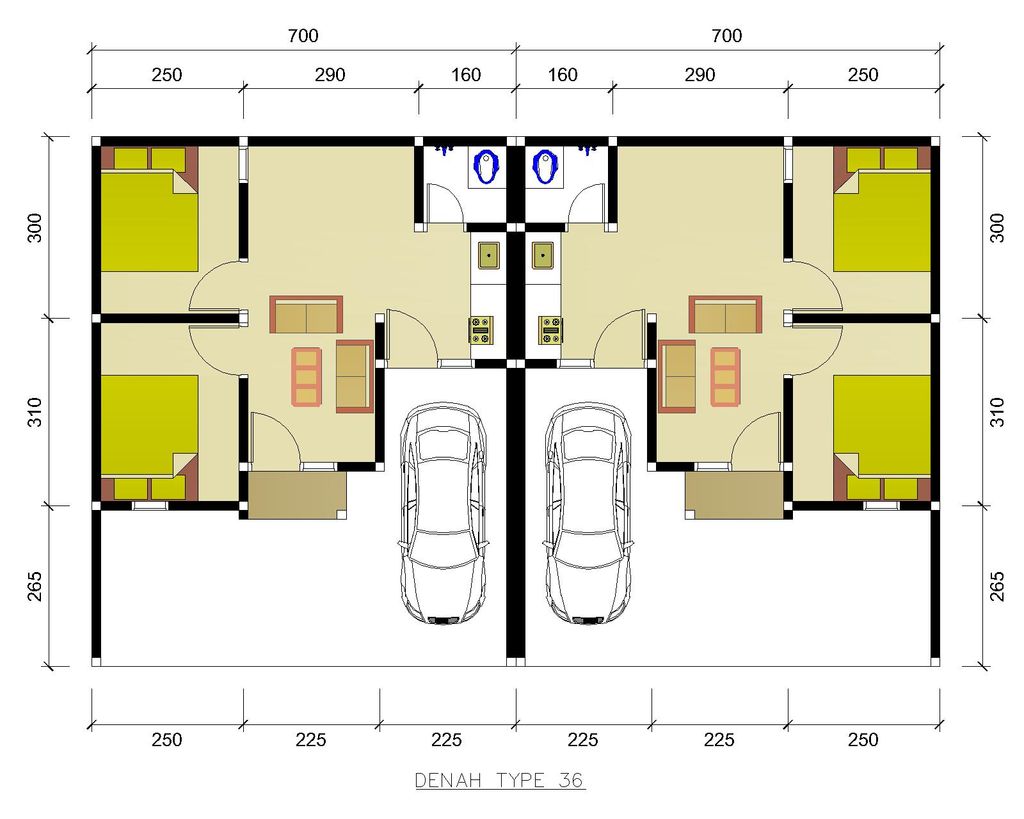 foto denah rumah tipe Blok A & B perumahan GREEN DIVA DAVA RESIDENCE TAHAP 2