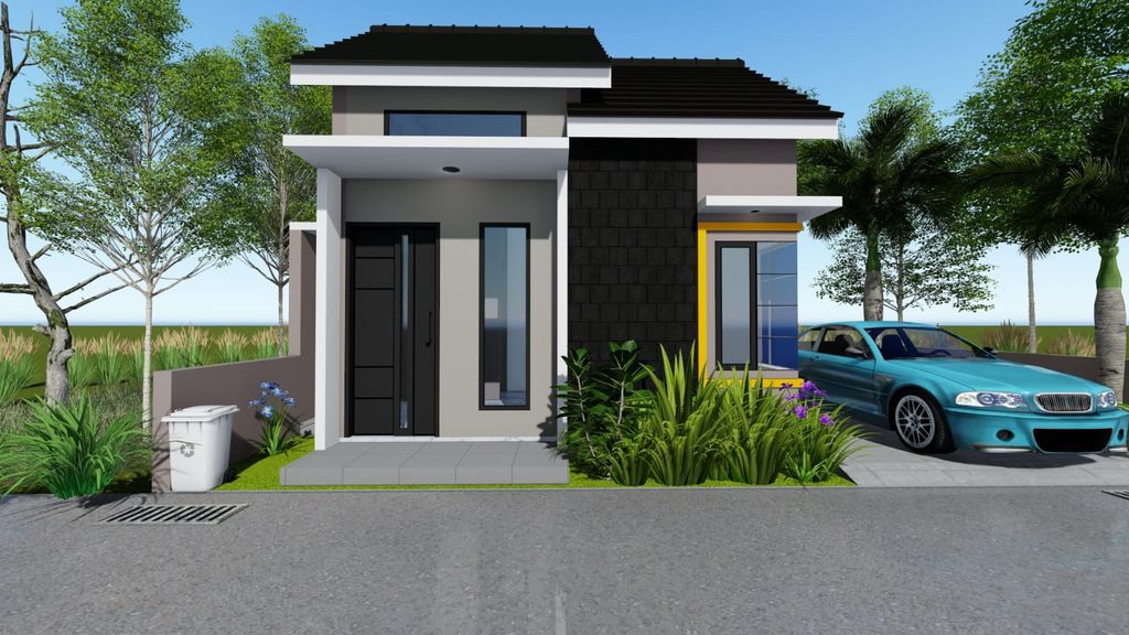 foto tampak rumah tipe 30/60 perumahan ANGGUN RESIDENCE