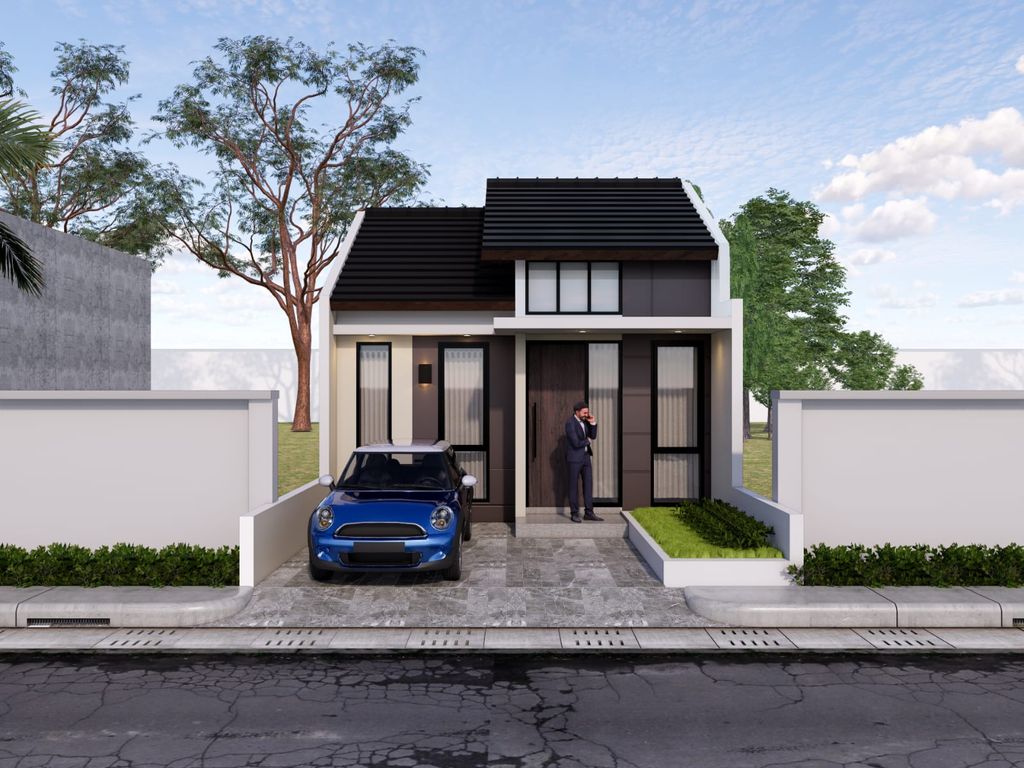 foto tampak rumah tipe 30/66 perumahan ANGGUN RESIDENCE