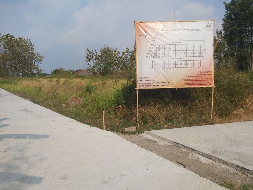foto posisi tengah perumahan Griya Tiara Indah