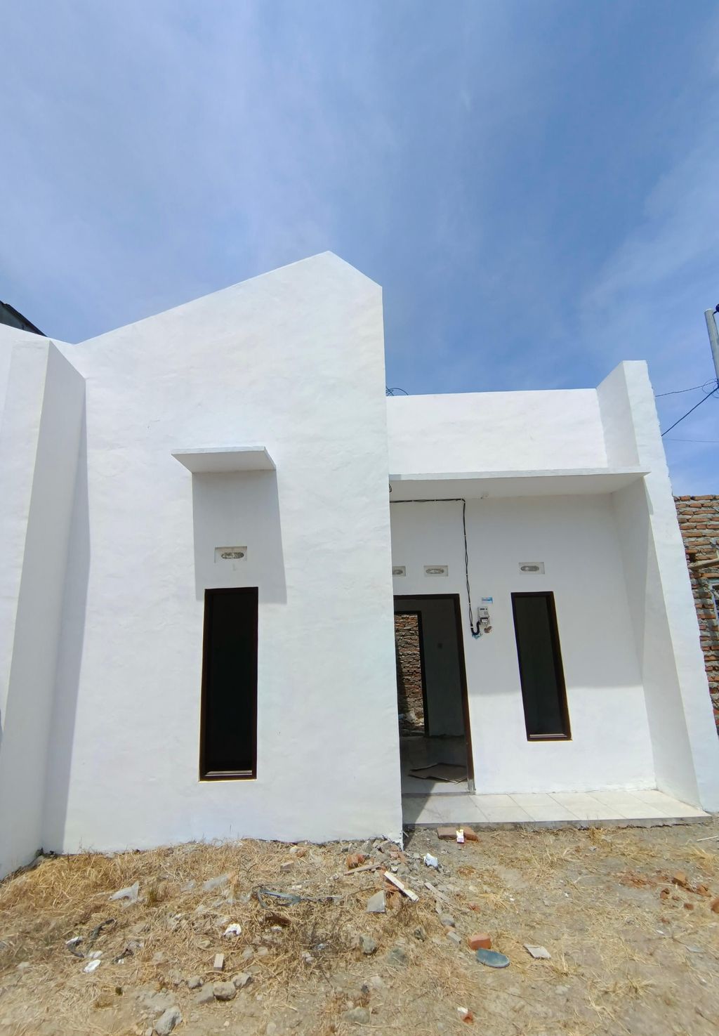 foto tampak rumah tipe 30 perumahan Mutiara Residence