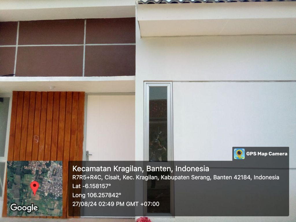 foto tampak rumah tipe 29/125 perumahan CISAIT PURI PRATAMA