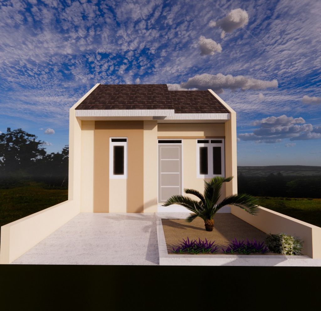 foto tampak rumah tipe SUBSIDI BARU perumahan BUMI FLAMBOYAN RESIDENCE