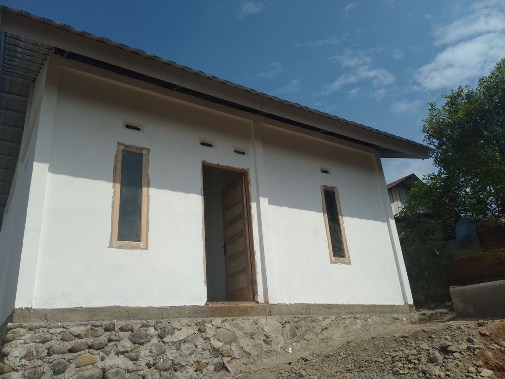 foto tampak rumah tipe 36 perumahan Patimura Harapan Jaya
