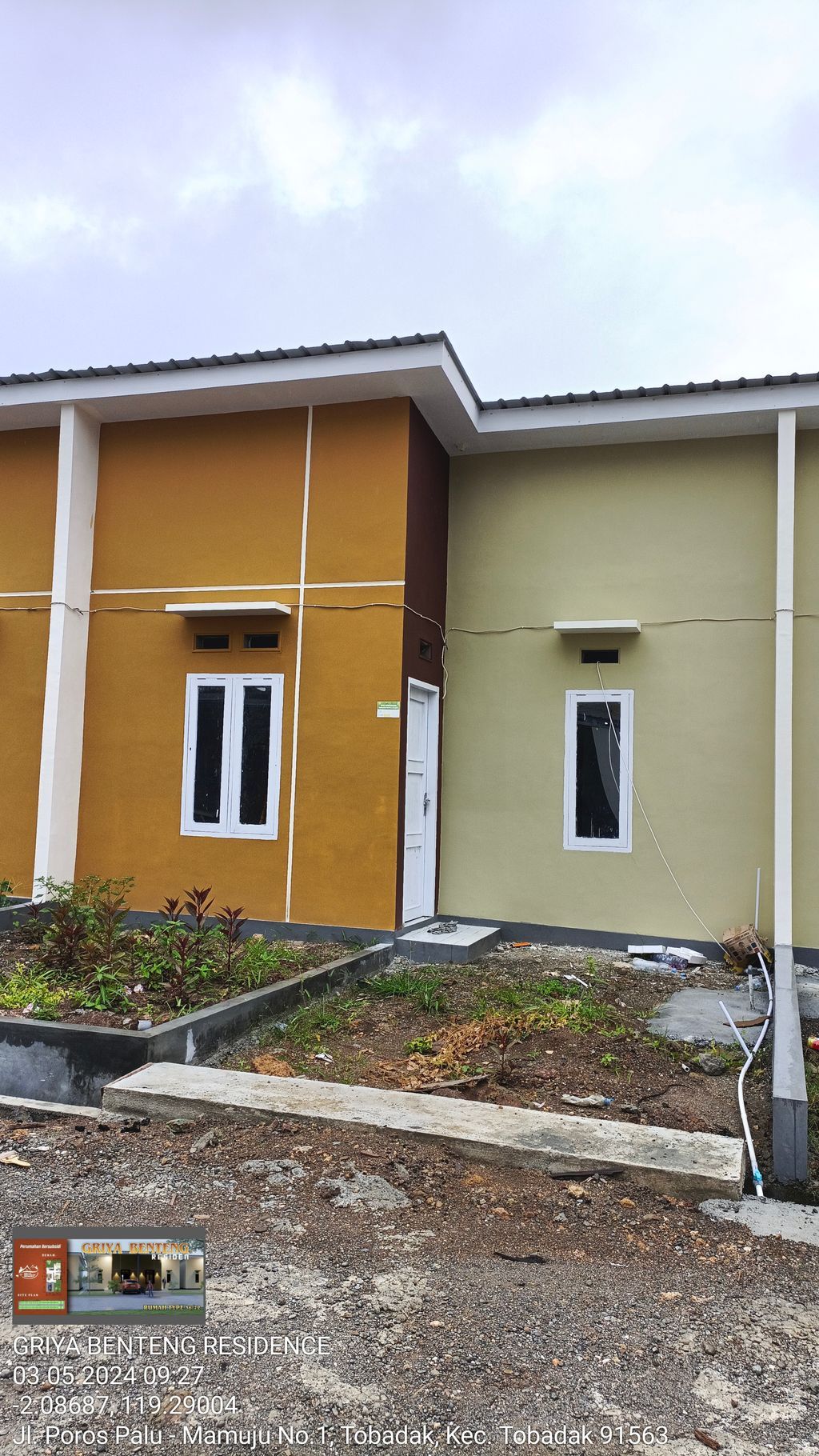 foto tampak rumah tipe 36/91 perumahan AMAZONE RESIDENCE