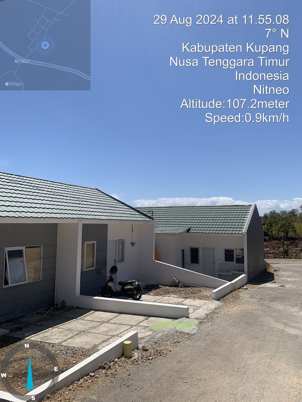 foto posisi tengah perumahan Graha Kupang Indah