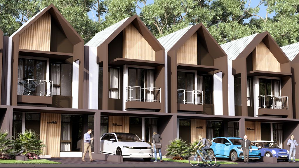foto tampak rumah tipe 60/62 Mora perumahan DE LORA