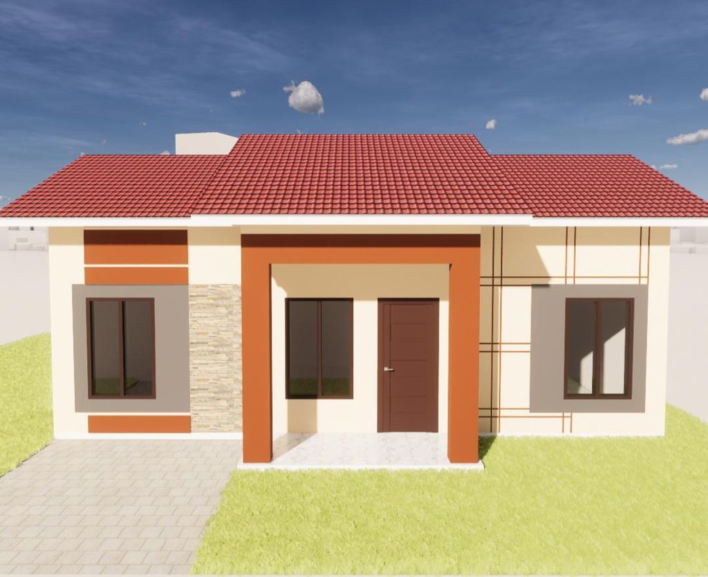 foto tampak rumah tipe 36 perumahan JANAH RESIDENCE II