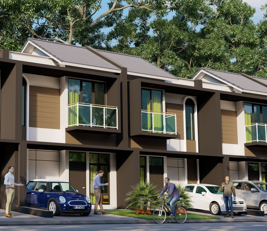 foto tampak rumah tipe 50/72 M5 New perumahan ROYAL SENTRALAND BTP