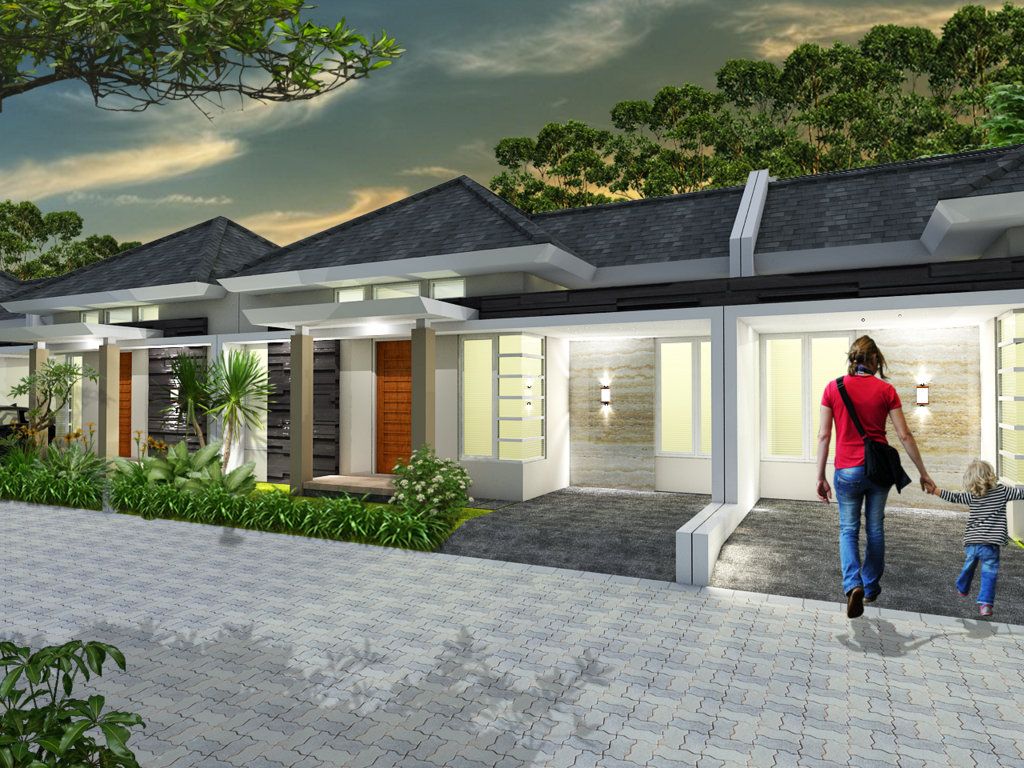 foto tampak rumah tipe 40/105 320jt perumahan Paulan Nirwana Residence