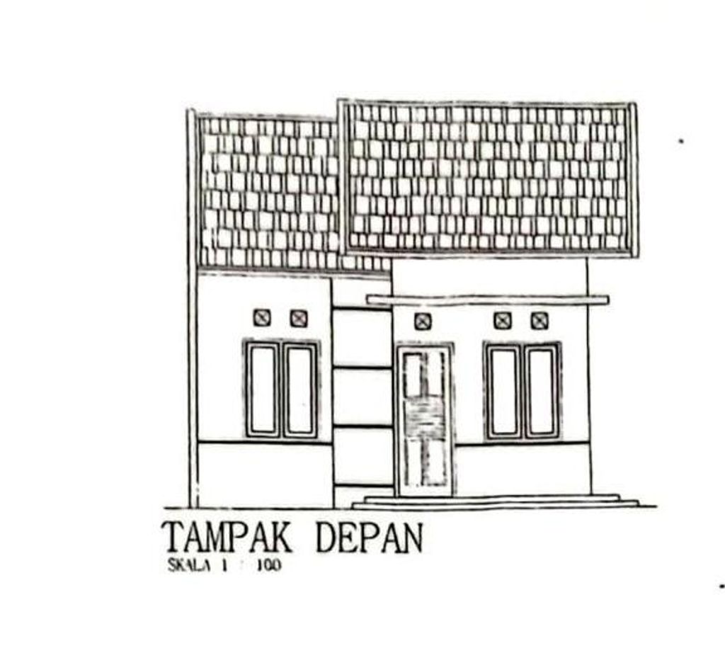 foto tampak rumah tipe 36 perumahan intan residence