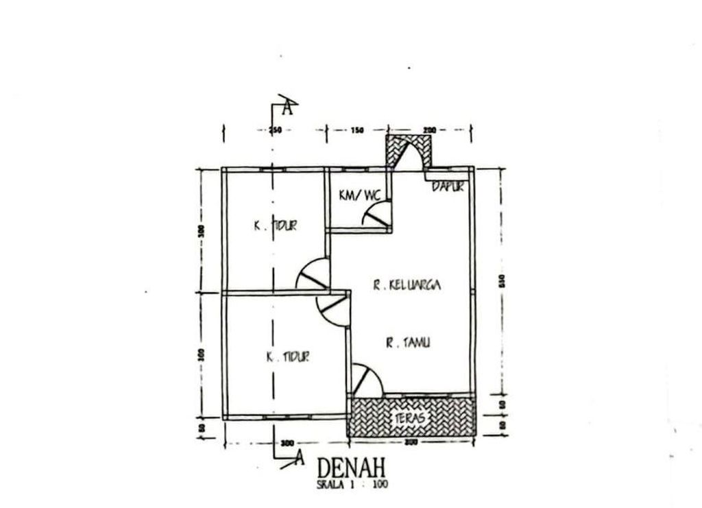 foto denah rumah tipe 36 perumahan intan residence