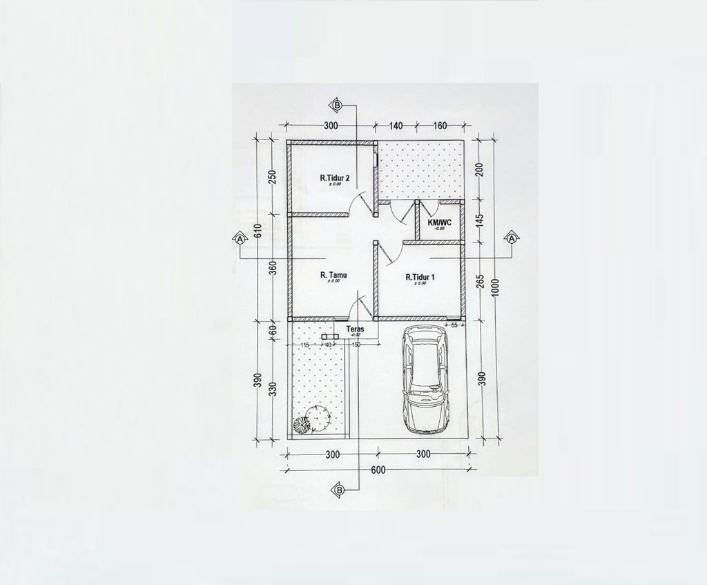 foto denah rumah tipe 30/60 perumahan RAJAWALI RESIDENCE