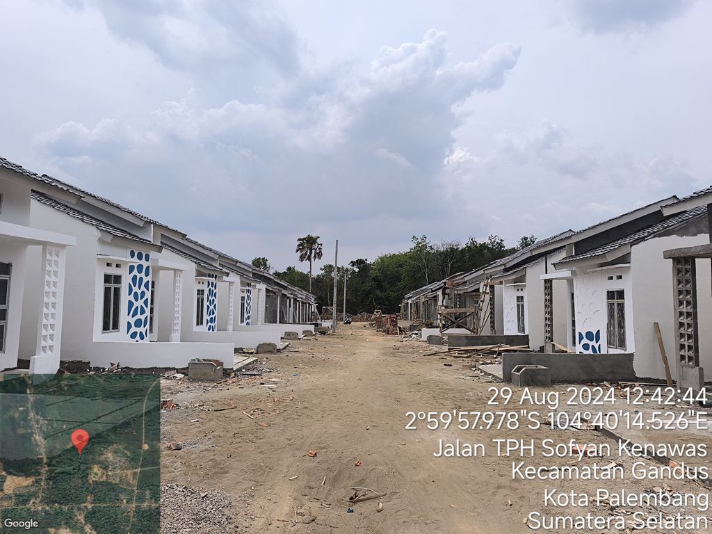 foto posisi tengah perumahan TAMAN ASRI GANDUS 2 TAHAP 2B
