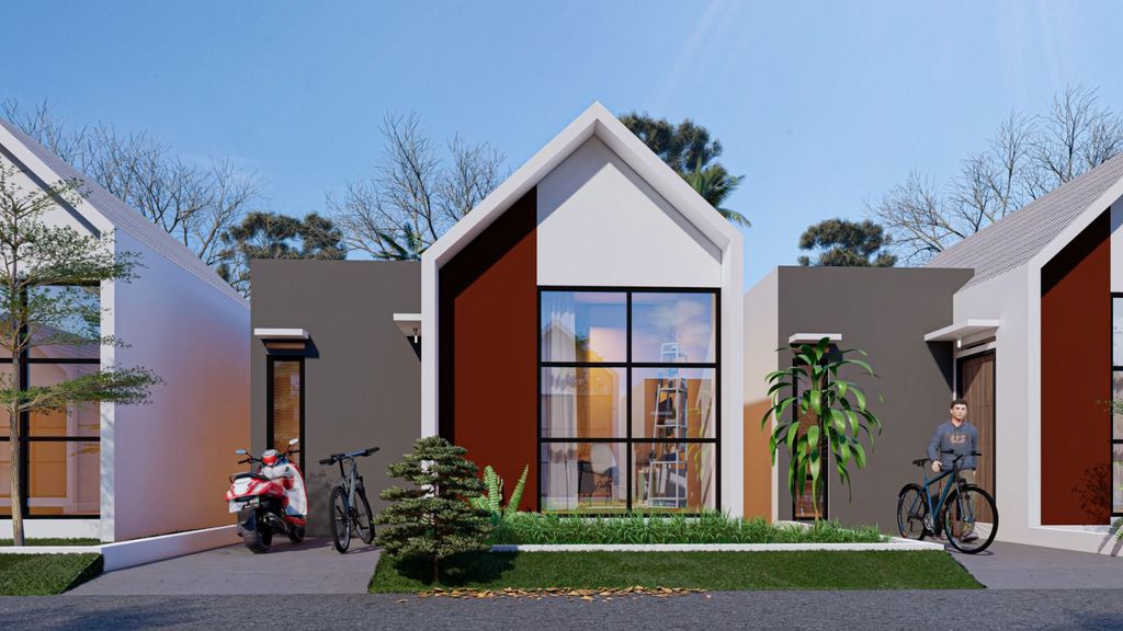 foto tampak rumah tipe 30 perumahan GT Regency