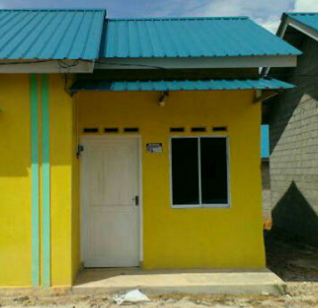 foto tampak rumah tipe 36 perumahan Pelita indah 2