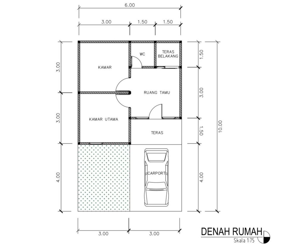 foto denah rumah tipe 36 perumahan PERUMAHAN GRIYA SEJAHTERA 1