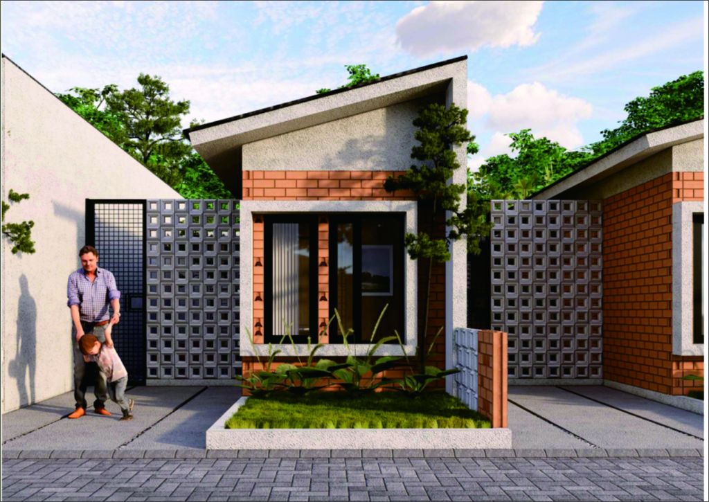 foto tampak rumah tipe ALAMANDA perumahan REKA VILLAGE TAHAP 3