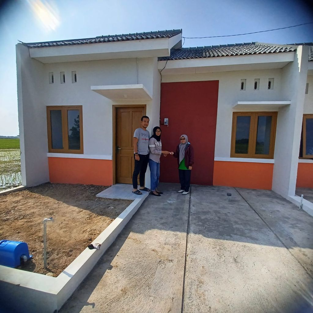 foto tampak rumah tipe 26/62 166jt perumahan Graha Sejahtera Gabusan
