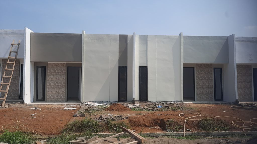 foto tampak rumah tipe IRIS perumahan Synergy Residence Jatisari