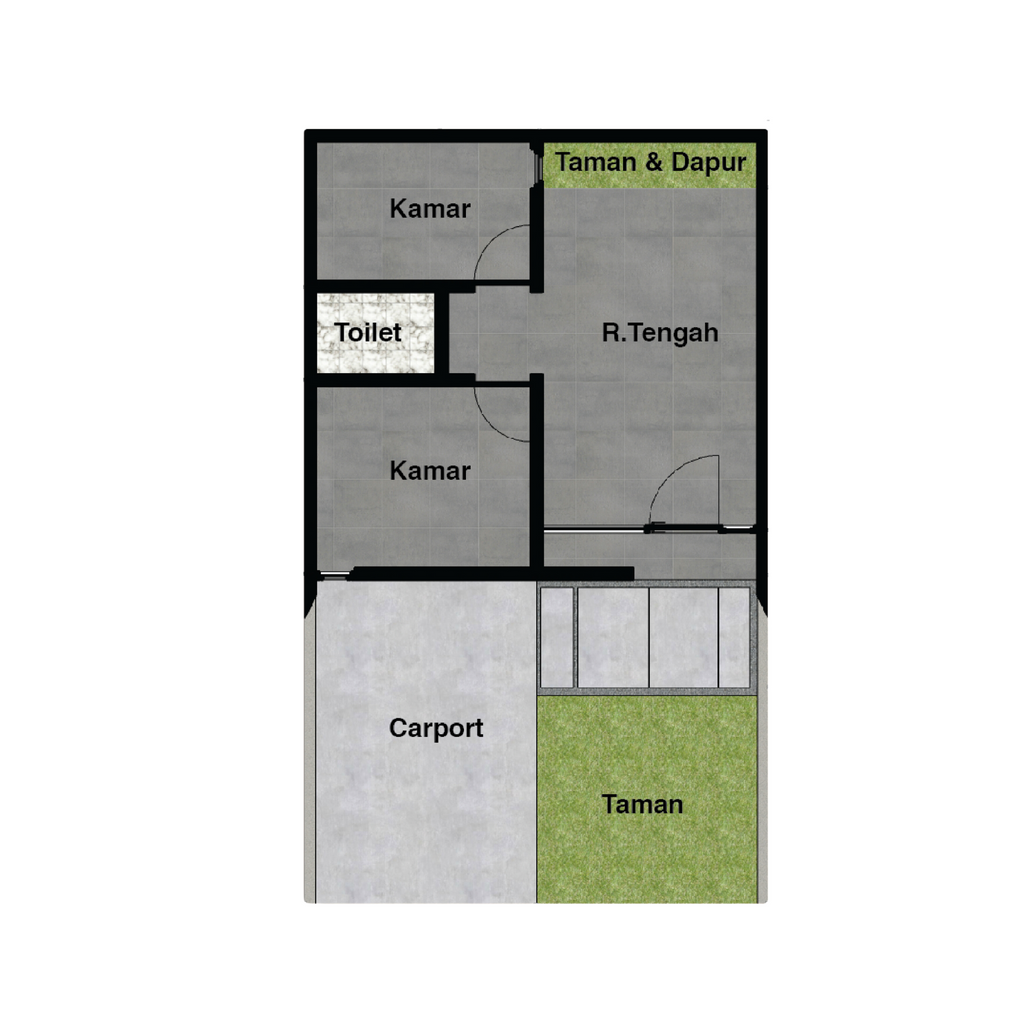 foto denah rumah tipe 32/60 perumahan SIPAKAR CORNER REGENCY