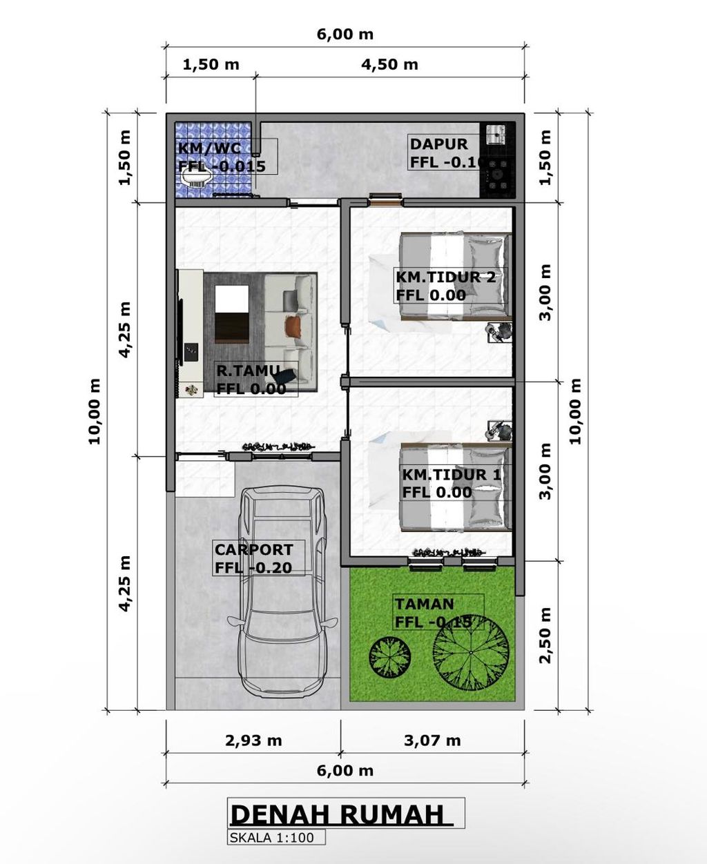 foto denah rumah tipe 30 perumahan CAKRAWALA UTAMA RESIDENCE 9