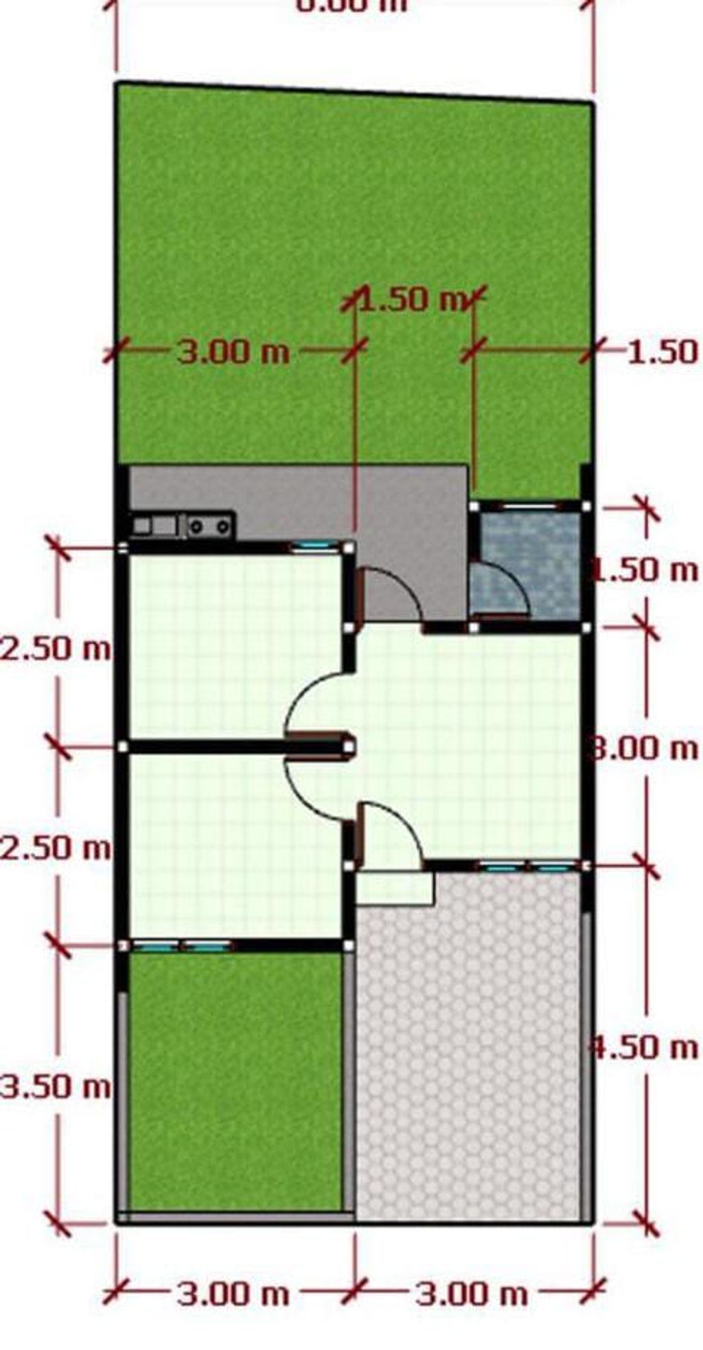 foto denah rumah tipe 26/104 166jt perumahan Graha Sejahtera Dukuh 2