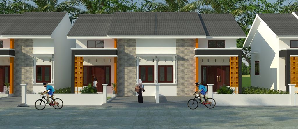 foto tampak rumah tipe 36 Subsidi perumahan Perumahan 66 Residence Tahap 4