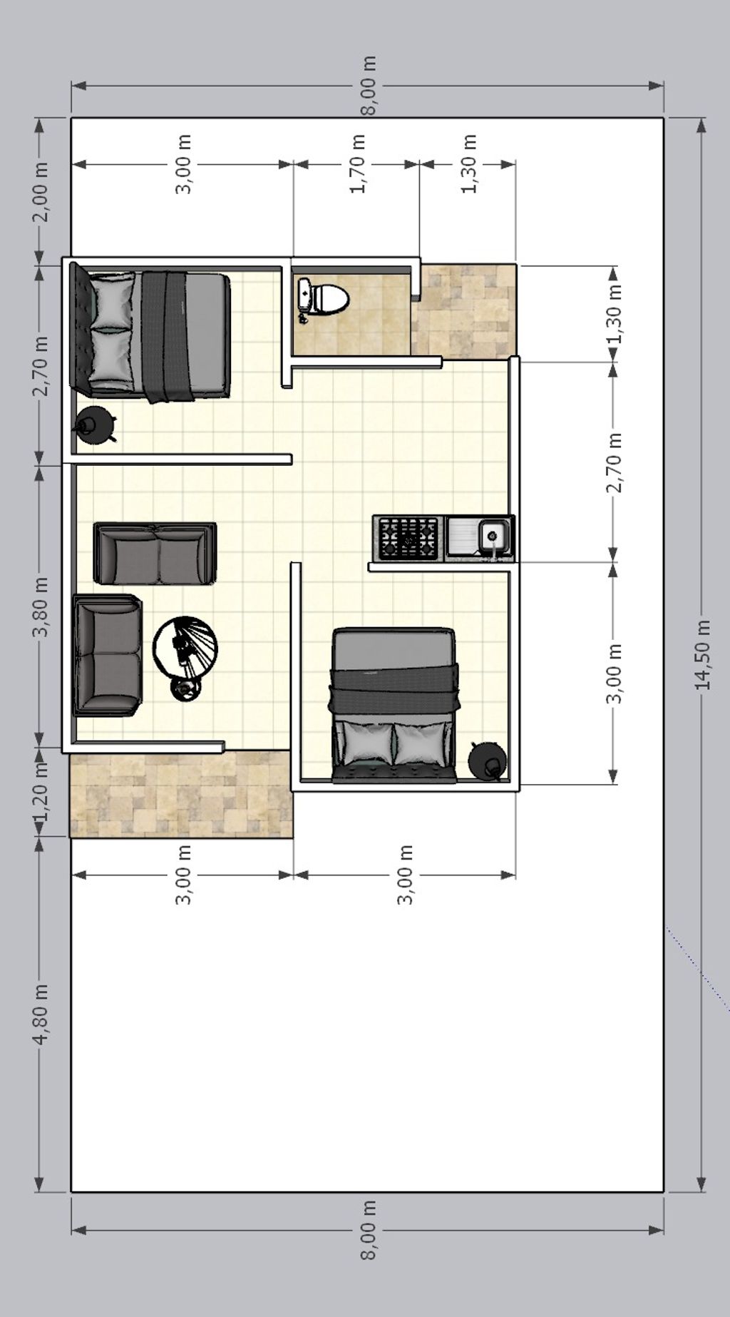 foto denah rumah tipe 36 perumahan Griya inayah permai 6