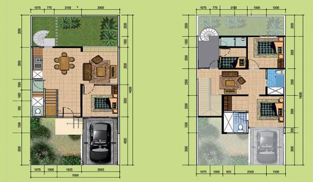 foto denah rumah tipe NEO GARDENIA KHUSUS perumahan GRAHA RAYA NEO GARDENIA LOKA
