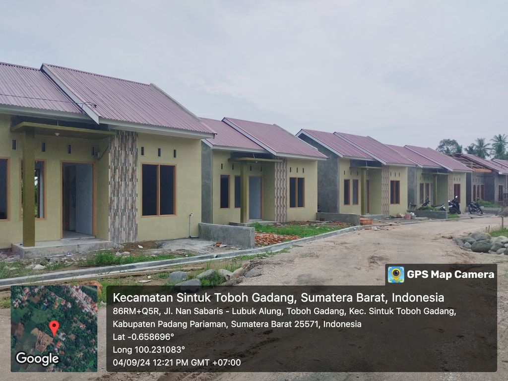 foto posisi tengah perumahan D'NAFA ROYAL GARDEN