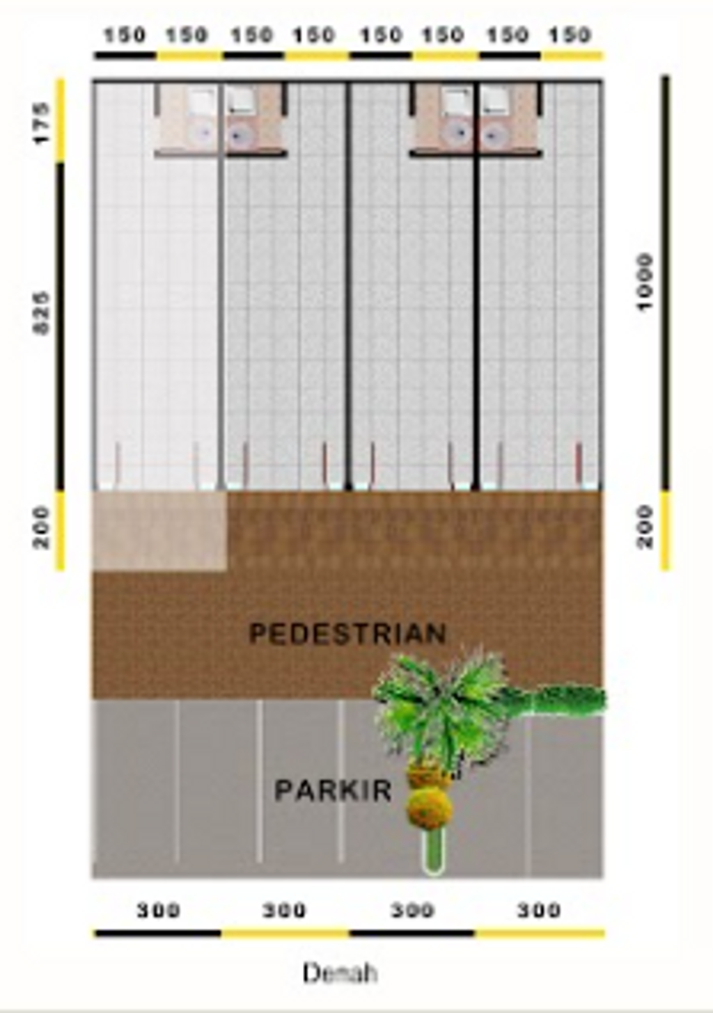 foto denah rumah tipe LA FENZA 780 perumahan Cifest Hill