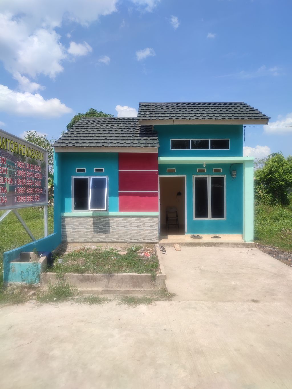 foto tampak rumah tipe 36 perumahan VILLA CAHAYA 2
