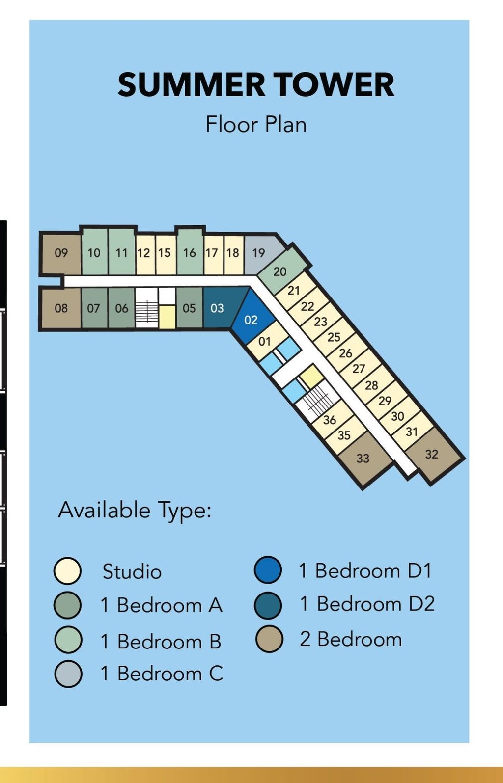 foto denah rumah tipe 2 Bedroom A perumahan The Parc