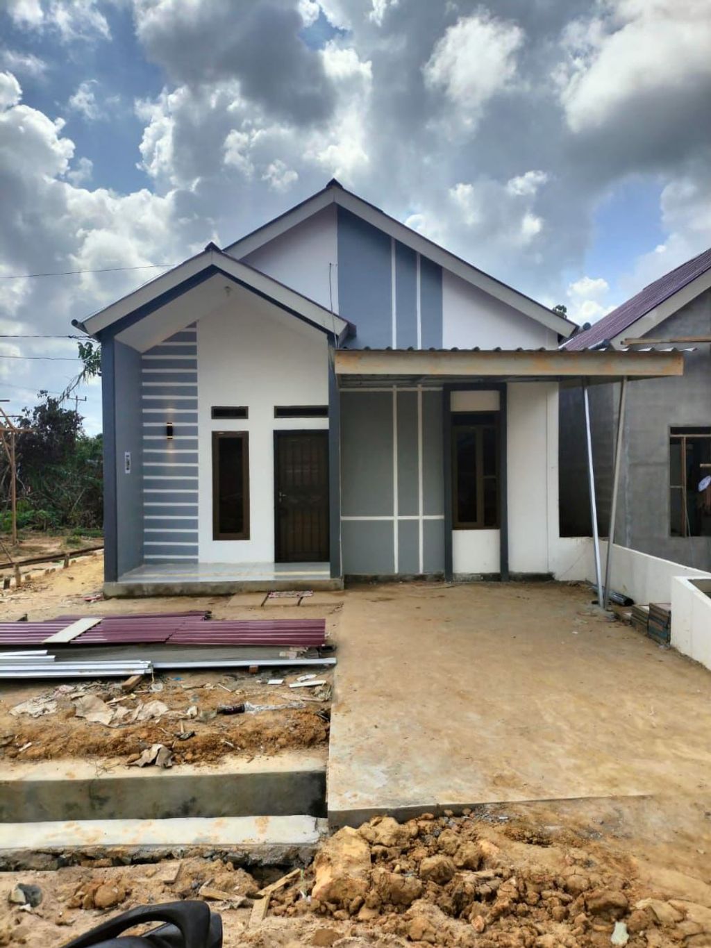 foto tampak rumah tipe 36 perumahan MAMURAJA RESIDENCE TAHAP 3
