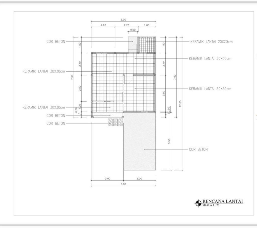 foto denah rumah tipe 36 perumahan MAMURAJA RESIDENCE TAHAP 3