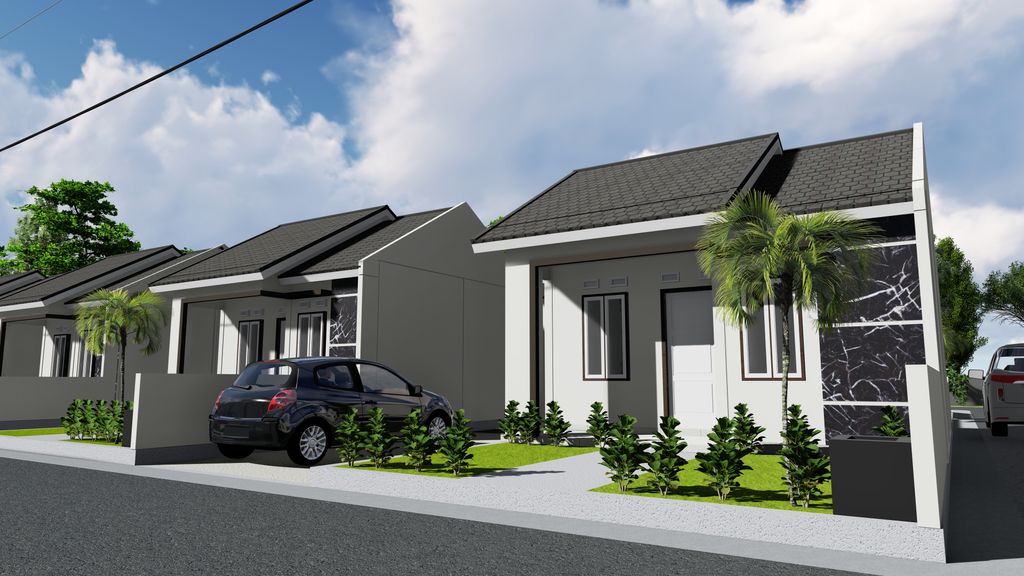 foto tampak rumah tipe Bersubsidi perumahan Gunung Agung Residence