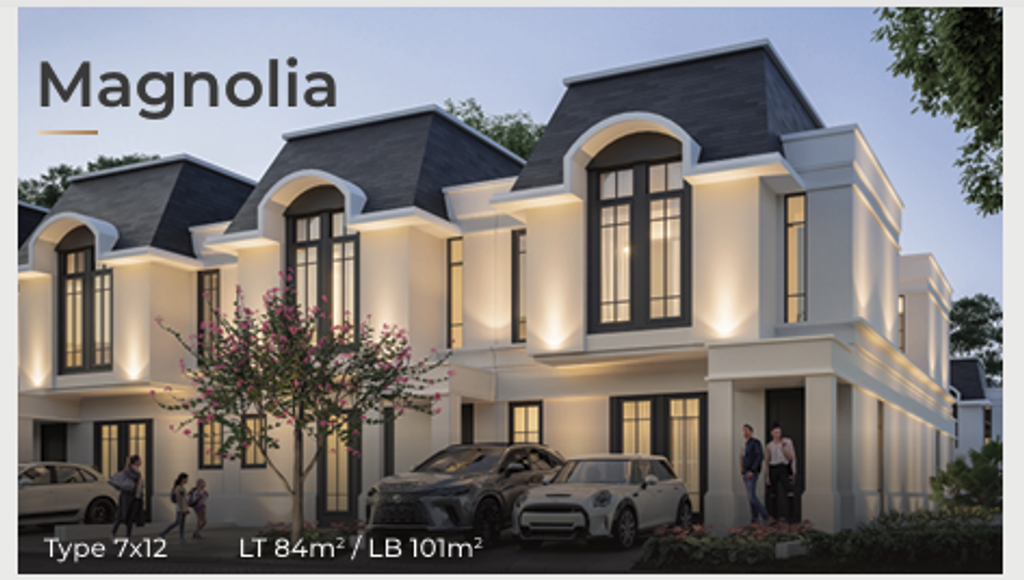 foto tampak rumah tipe MAGNOLIA perumahan CITRAGARDEN BINTARO