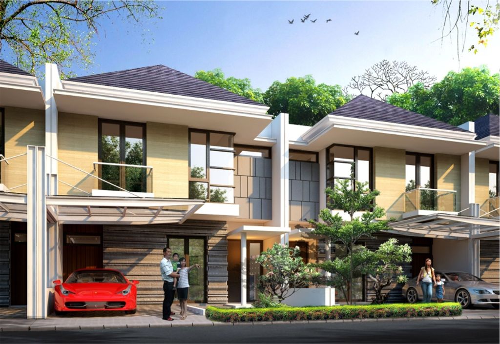 foto tampak rumah tipe New Deluxe perumahan Insignia Residence