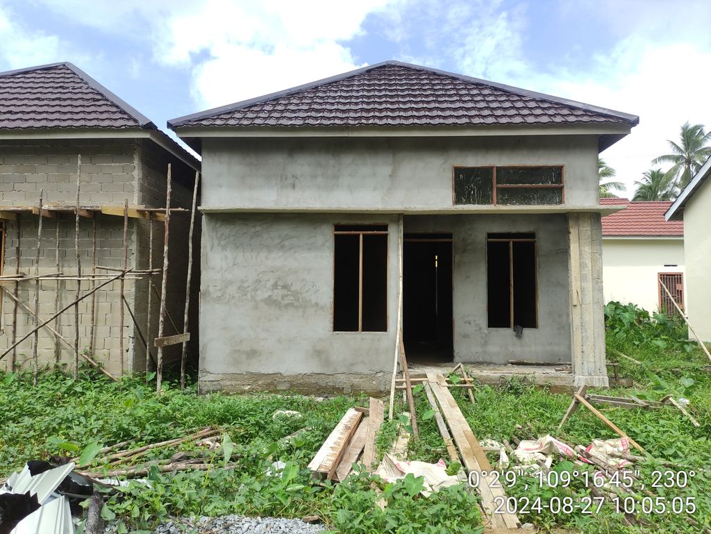 foto tampak rumah tipe 36 perumahan GRAND ARECA CITY